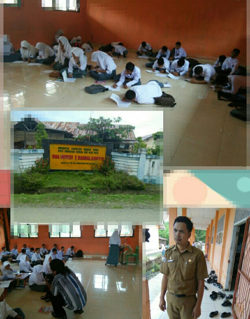 Sejak 2016, SMA Negeri 1 Bambalamotu Belajar Melantai