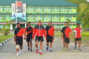 Gelar Aerobik Setiap Selasa Dan Kamis, Panrem : ” Ini Salah Satu Bentuk Pembinaan Fisik Secara Terpimpin”