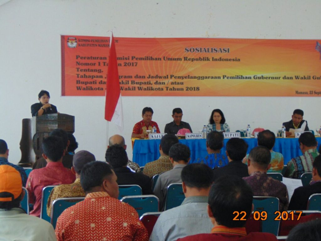 Sosialisasi Tahapan, KPU Mamasa Minta Kerjasama Semua Pihak