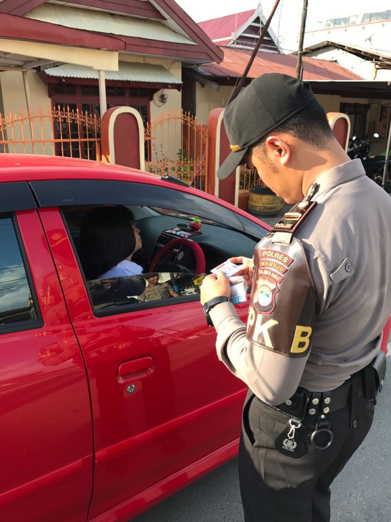 Gelar Razia Cipkon, Begini Pesan Kasat Lantas Polres Mamuju