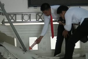 Polisi Lakukan Penyelidikan Penyebab Runtuhnya Plafon Kantor Bupati Matra