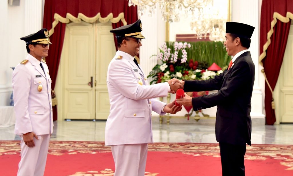 Presiden Jokowi Lantik Gubernur dan Wakil Gubernur Jakarta