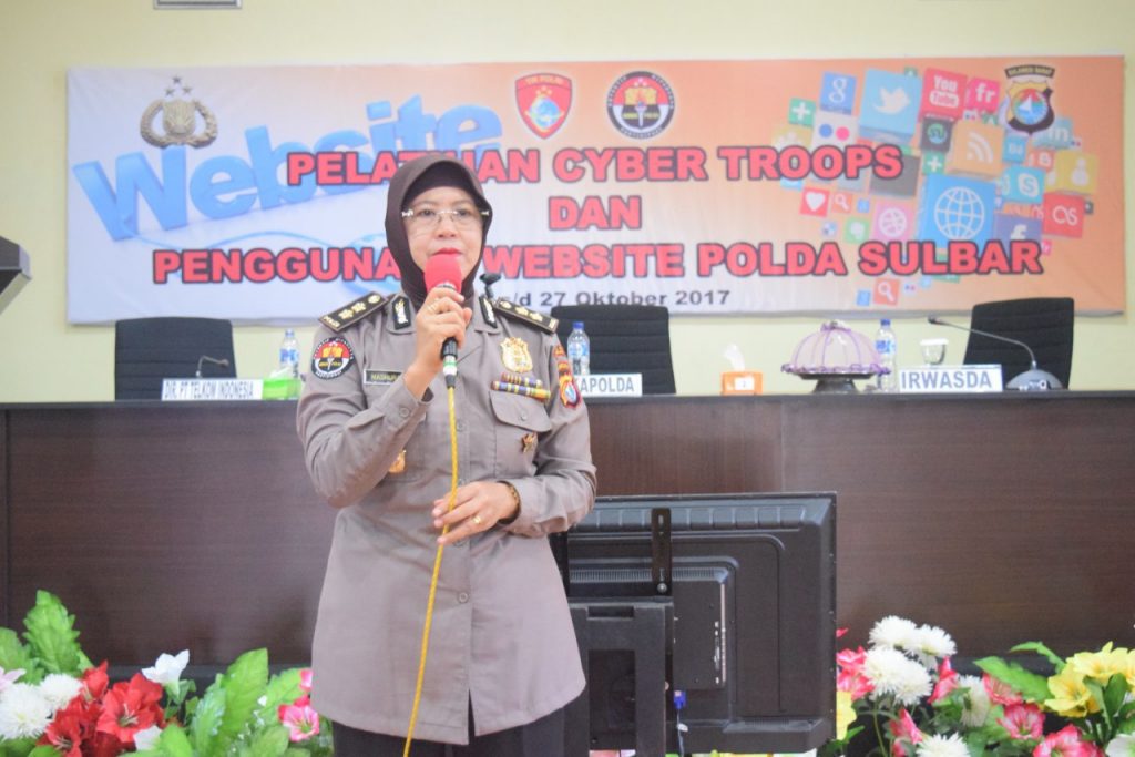 Counter Issue Tidak Benar, Polda Sulbar Gelar Pelatihan Cyber Troops