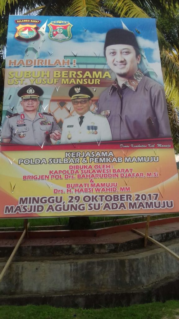 Ustadz Yusuf Mansyur Di Jadwalkan Akan Membawakan Tausiah Di Masjid Syuhada Mamuju