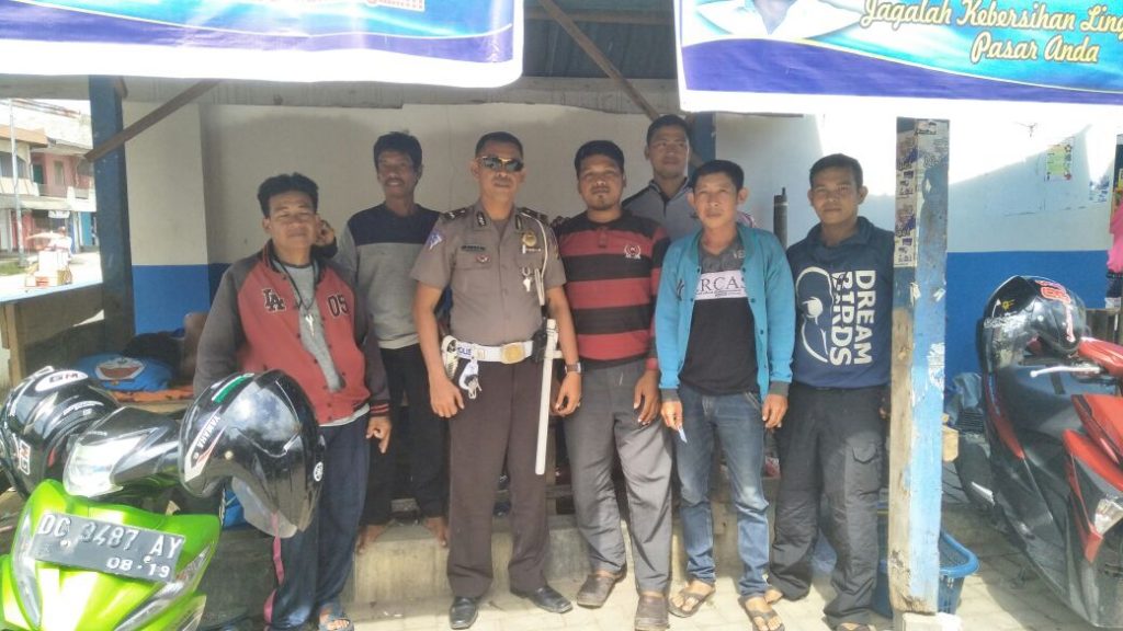 Satlantas Polres Metro Mamuju Datangi Pangkalan Ojek Pasar Lama Mamuju, Ini Tujuanya