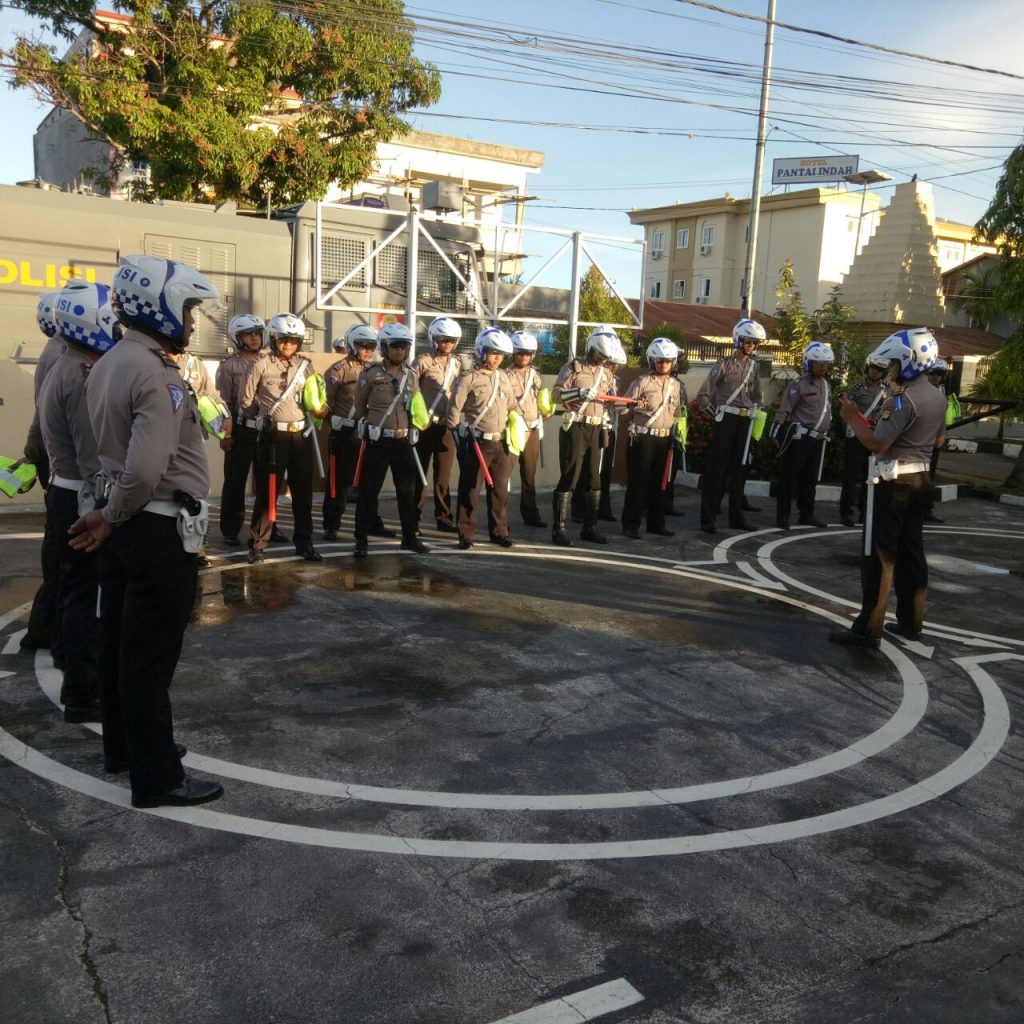 Tingkatkan Kesiapan Tugas, Satlantas Polres Metro Mamuju Gelar Apel Perlengkapan