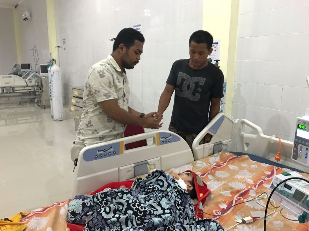 Begini Kepedulian Afzal Mahfuz Kepada Rasti Penderita Gizi Buruk