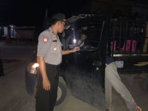 Ciptakan Kamtibmas Yang Kondusif Jelang Perayaan Tahun Baru, Polsek Tobadak Gelar Operasi Cipkon