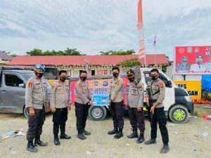 Peduli Sesama, Polres Dan Bhayangkari Cabang Mamuju Tengah Salurkan Bantuan Untuk Korban Gempa Mamuju-Majene