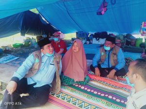 Said Aldi Kunjungi Pengungsi Korban Gempa Mamuju