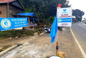 Posko Klinik Lapangan dan Pelayanan Kesehatan Keliling Relawan Blue Helmet Sudah Melayani Ribuan Korban Gempa