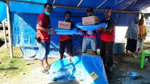 IKS Pencak Silat Bintuni Papua Salurkan Bantuan Korban Gempa di Sulbar