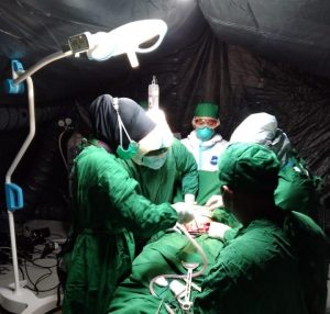 Anak Pertama Pasutri Haris Dan Masna Lahir Di Rumah Sakit Lapangan Milik TNI-AD