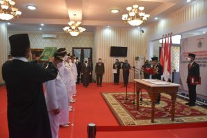 Lantik Tiga Bupati, Gubernur Ajak Semua Bersatu Dalam Semangat Kebersamaan Membangun Untuk Kesejahteraan Seluruh Masyarakat