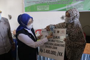 Sutinah Berharap Warga Yang Menerima Bantuan Harus Digunakan Sesuai Peruntukan