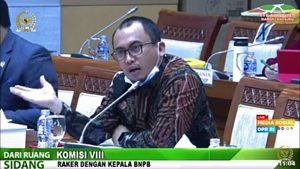 Rapat Perdana Dengan Kepala BNPB, Arwan Aras Sampaikan Polemik Data Penerima Bantuan Stimulan di Mamuju