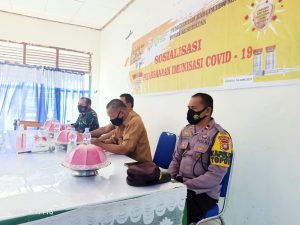 Kapolsek Topoyo Ajak Masyarakat Agar Tidak Takut Divaksin