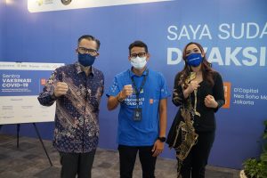 Kemenparekraf, ALODOKTER, Bundamedik (BMHS), Neo Soho dan Danone Buka Vaksinasi Covid 19 Bagi Pelaku Parekraf