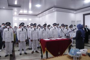 Lantik 17 PJ Kades, Sutinah : PJS Kades Yang Sudah Dilantik Wajib Vaksin