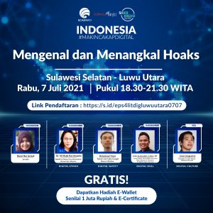 Tangkal Hoaks Dengan Kesadaran, Edukasi dan Kecakapan Diri