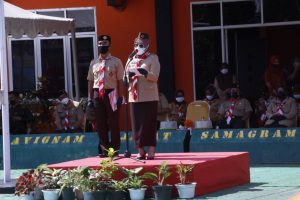 Hadiri Upacara Peringatan Hari Pramuka ke-60 Tahun, Sutinah Sampaikan Ini