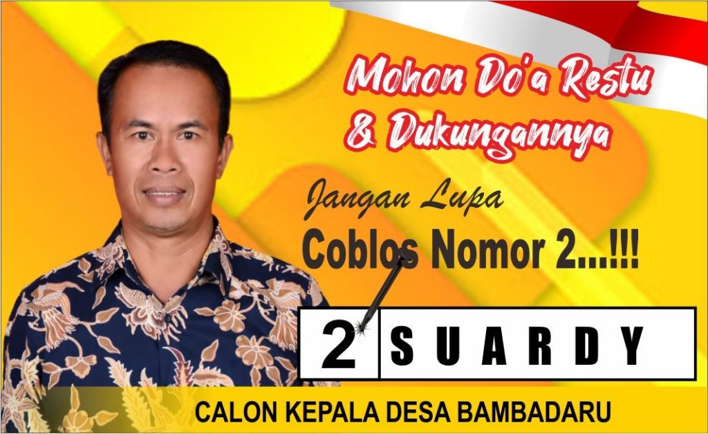 Makna Nomor Urut 2 Bagi Suardy Cakades Desa Bambadaru