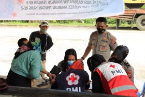 Polres Mamuju Tengah Terus Gencarkan Vaksinasi Jelang Nataru
