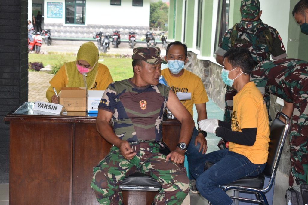 Tingkatkan Kekebalan Tubuh, Kodim 1428 Gelar Vaksinasi Covid-19 Lanjutan