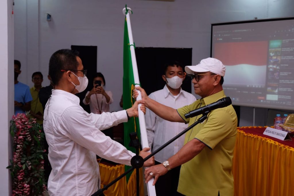 Ishaq Yunus Dilantik Jadi Ketua Pelti Kabupaten Mamuju Tengah