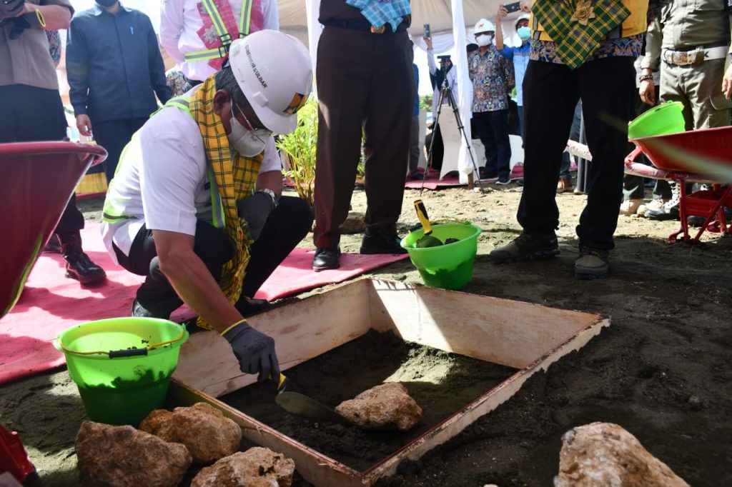 Gedung SMKN 1 Rangas Mulai Dibangun