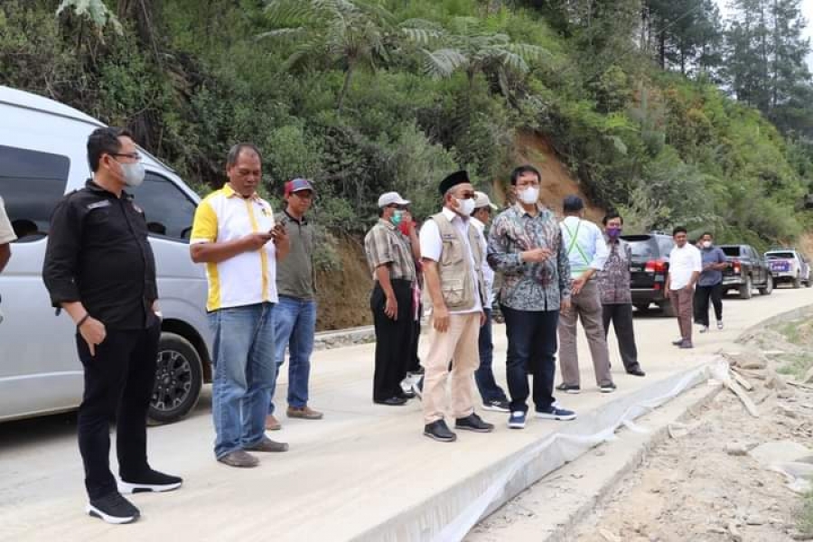 Cuaca Tak Bersahabat, Pembangunan Ruas Jalan Tabone-Nosu Mengalami Keterlambatan