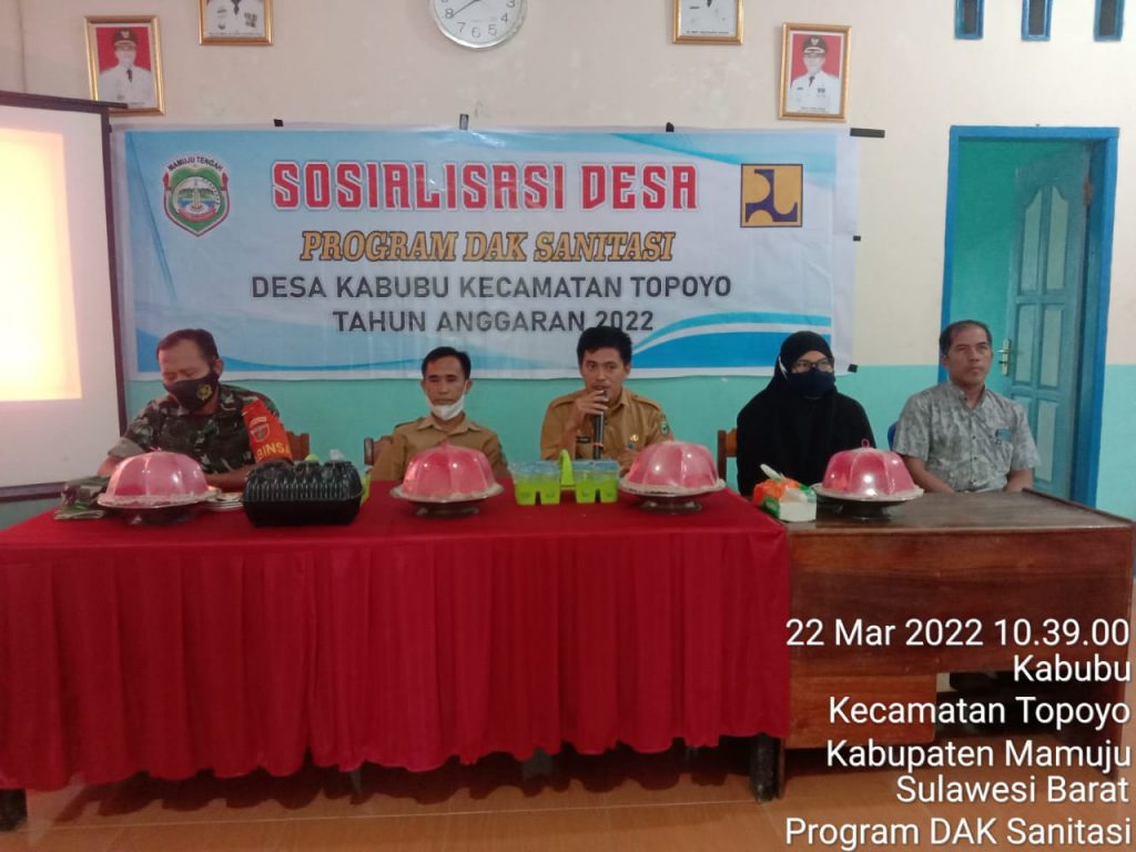 Pemdes Kabubu Gelar Sosialisasi Program DAK Sanitasi Tahun 2022
