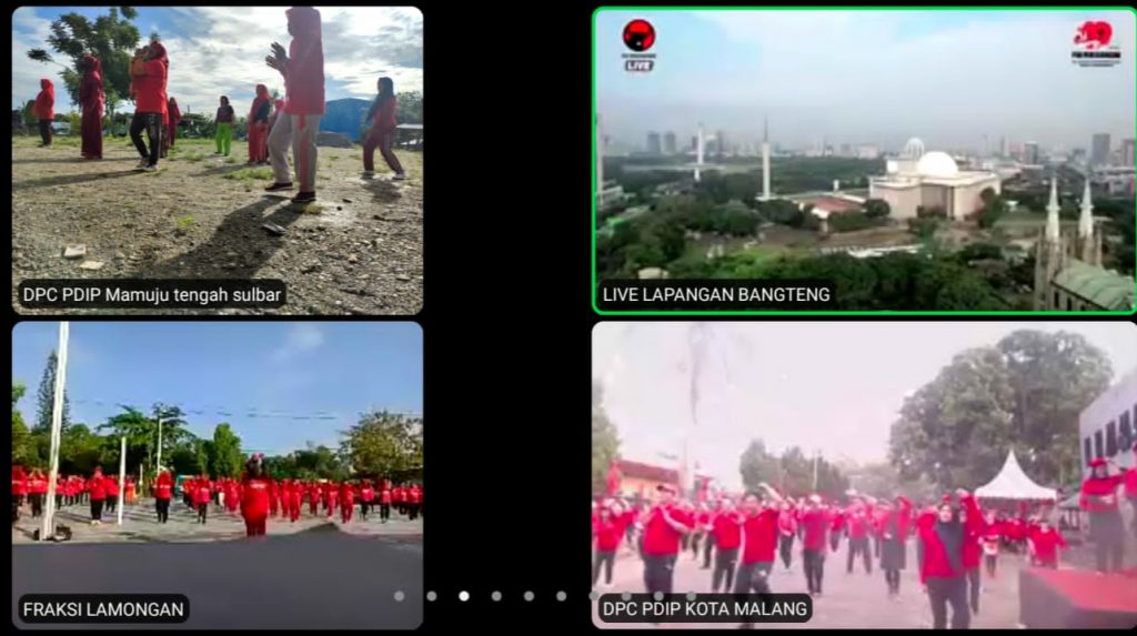 Hari Kebangkitan Nasional, DPC PDIP Mamuju Tengah Gelar Senam SICITA