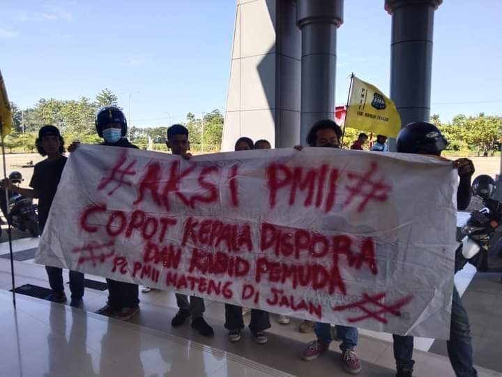 PMII Seruduk Kantor Bupati Mateng Minta Kadis Dispora Dicopot