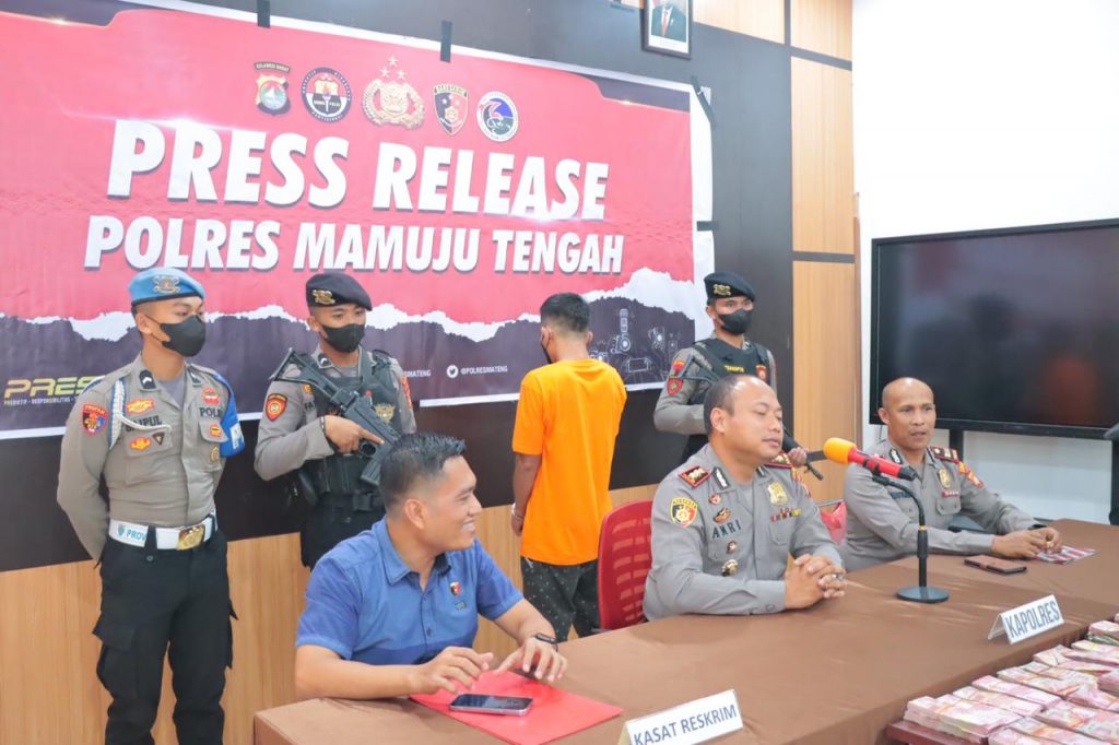 Diciduk di Kota Mamuju, Pelaku Pencurian Uang Ratusan Juta Terancam Hukuman 7 Tahun Penjara