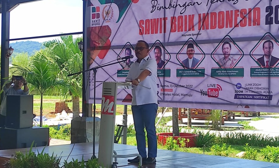 Hadiri Bimtek Dan Expo Sawit Baik Indonesia 2022, SDK Sampaikan Ini