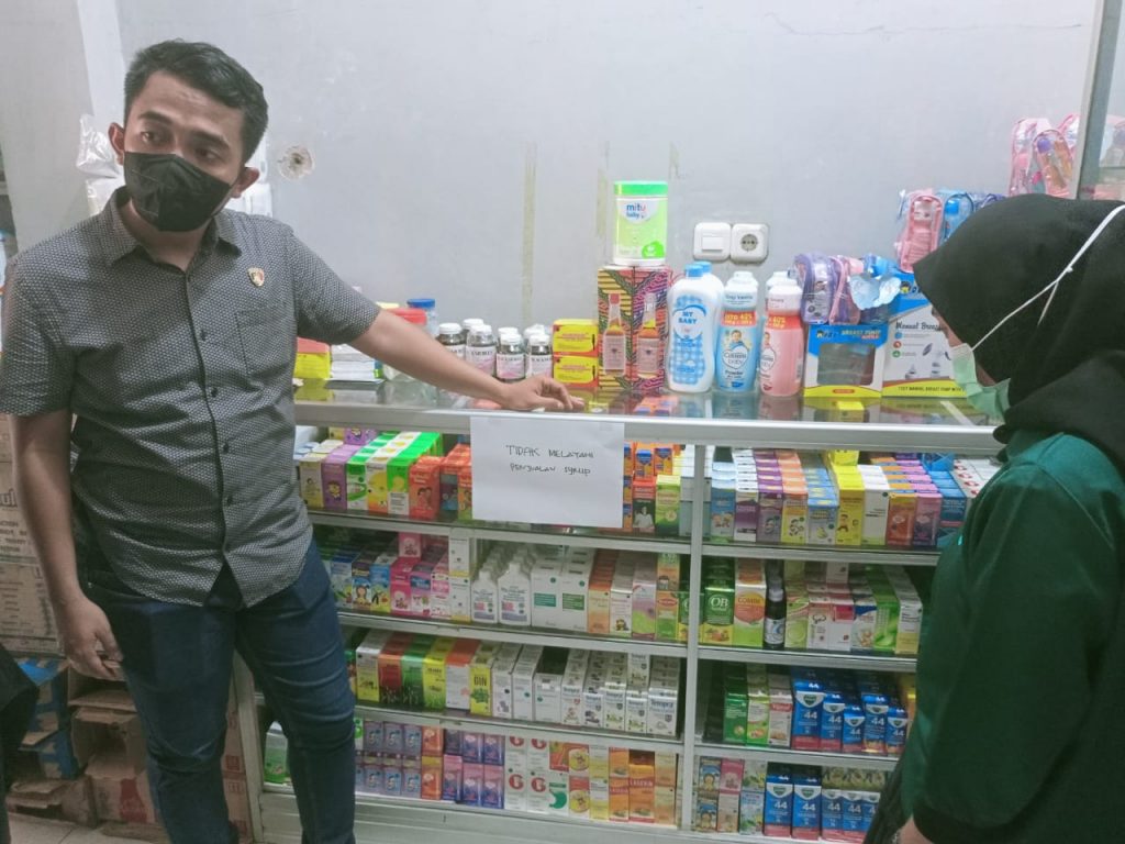 Pastikan Obat Sirup Tidak Memperjualbelikan, Polres Mateng Gelar Razia ke Sejumlah Apotik