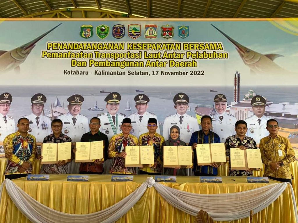 Kembangkan Ekonomi Daerah, 6 Kepala Daerah Beda Pulau Teken Kesepakatan Pengembangan Ekonomi Berbasis Transportasi Laut