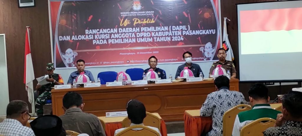 KPUD Pasangkayu Lakukan Uji Publik Rancangan Dapil dan Alokasi Kursi Pileg 2024
