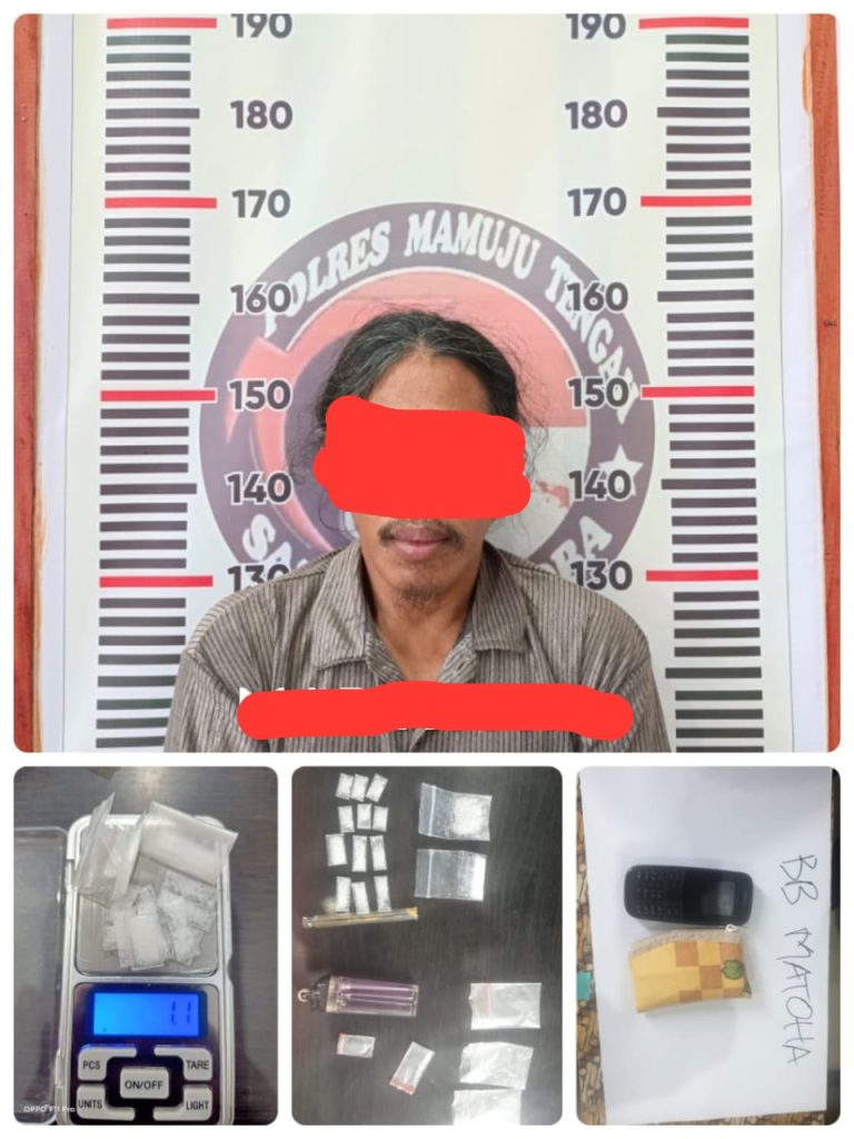 Diduga Terlibat Narkoba, Seorang Pria di Mamuju Tengah Diciduk Polisi
