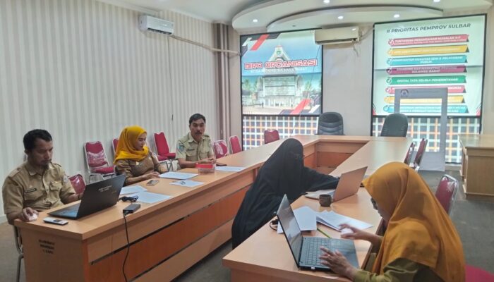 Akselerasi Reformasi Birokrasi, Biro Organisasi Sulbar Bentuk Tim Kerja Pendongkrak Indeks SAKIP