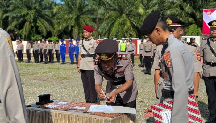 Sertijab Polres Mamuju Tengah : Kasat Reskrim, Kapolsek Budong-Budong, dan Kapolsek Karossa Resmi Berganti