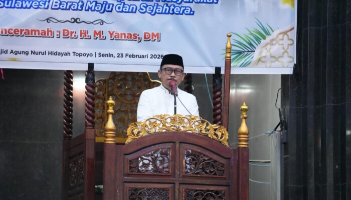 Safari Ramadan di Topoyo : Gubernur SDK Paparkan 4 Pilar Strategis Kemajuan Sulawesi Barat