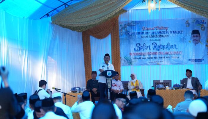 Safari Ramadan di Mambi, Gubernur SDK Tegaskan Sinergi Provinsi-Kabupaten dan Ringankan Beban Rakyat