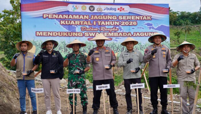 Dukung Swasembada Pangan 2026, DTPHP Sulbar Hadiri Tanam Raya Jagung Serentak di Mapolda