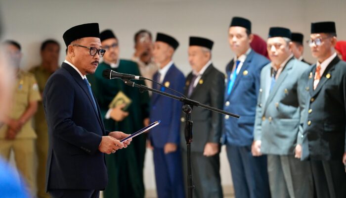 Lantik Ratusan Pejabat, Gubernur Suhardi Duka : Jabatan Adalah Amanah Allah dan Bagian dari Visi Bersama Almarhum Wagub