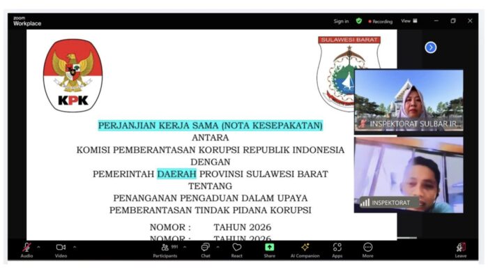 Perkuat Benteng Antikorupsi, Inspektorat Sulbar Matangkan Perpanjangan Kerja Sama Pengaduan Masyarakat dengan KPK RI