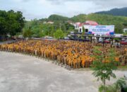 Tautkan Hati Pimpinan dan Staf : Gubernur Suhardi Duka Pimpin Apel Besar dan Halal Bihalal Pemprov Sulbar