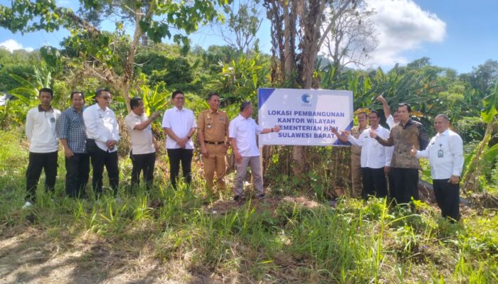 Dampingi Wamenham RI, Dinas Perkimtanhub Sulbar Tinjau Lahan Pembangunan Kanwil Kementerian HAM