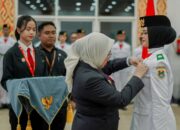 Resmi Dikukuhkan Bupati Sutinah, 71 Anggota Paskibraka Mamuju Siap Jalankan Tugas Negara
